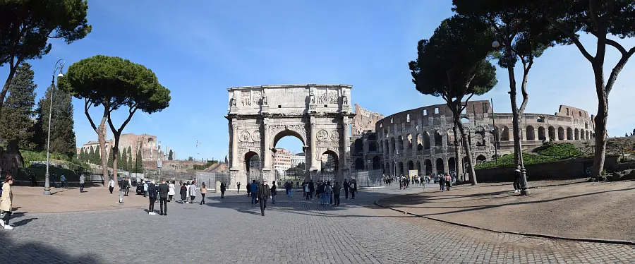 Rim, Kolosej, 17. 2. 2020. Slika je vidna v Google Chromu.