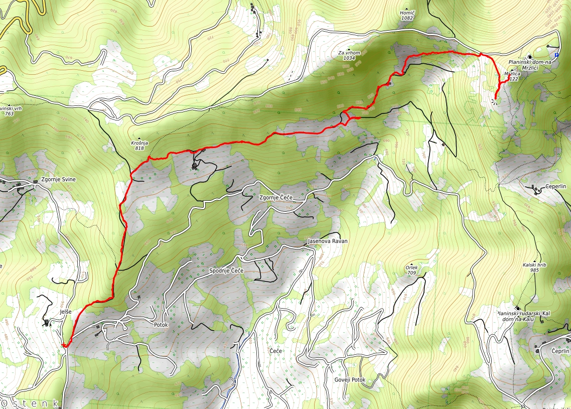 Mrzlica čez Zg. Čeče, 29. 10. 2025