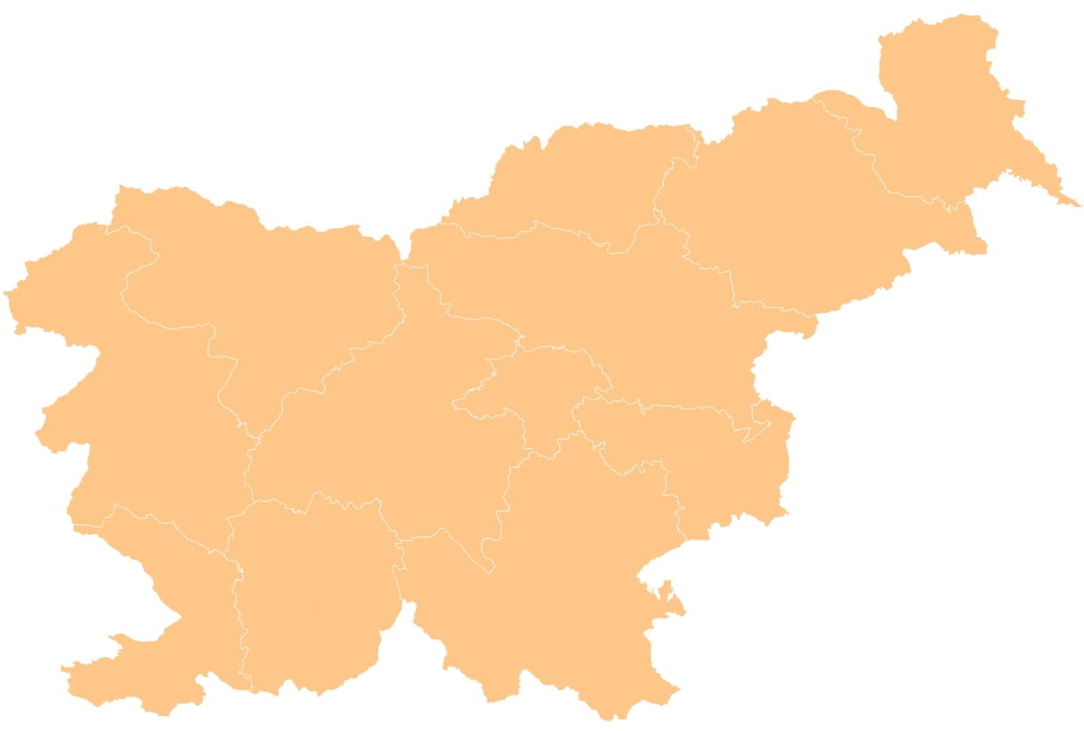 Map of Slovenia regions